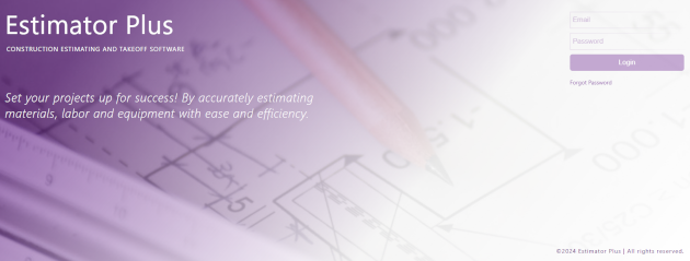 Estimator Plus Login